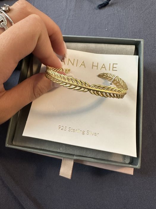 Сребърна гривна със златно покритие