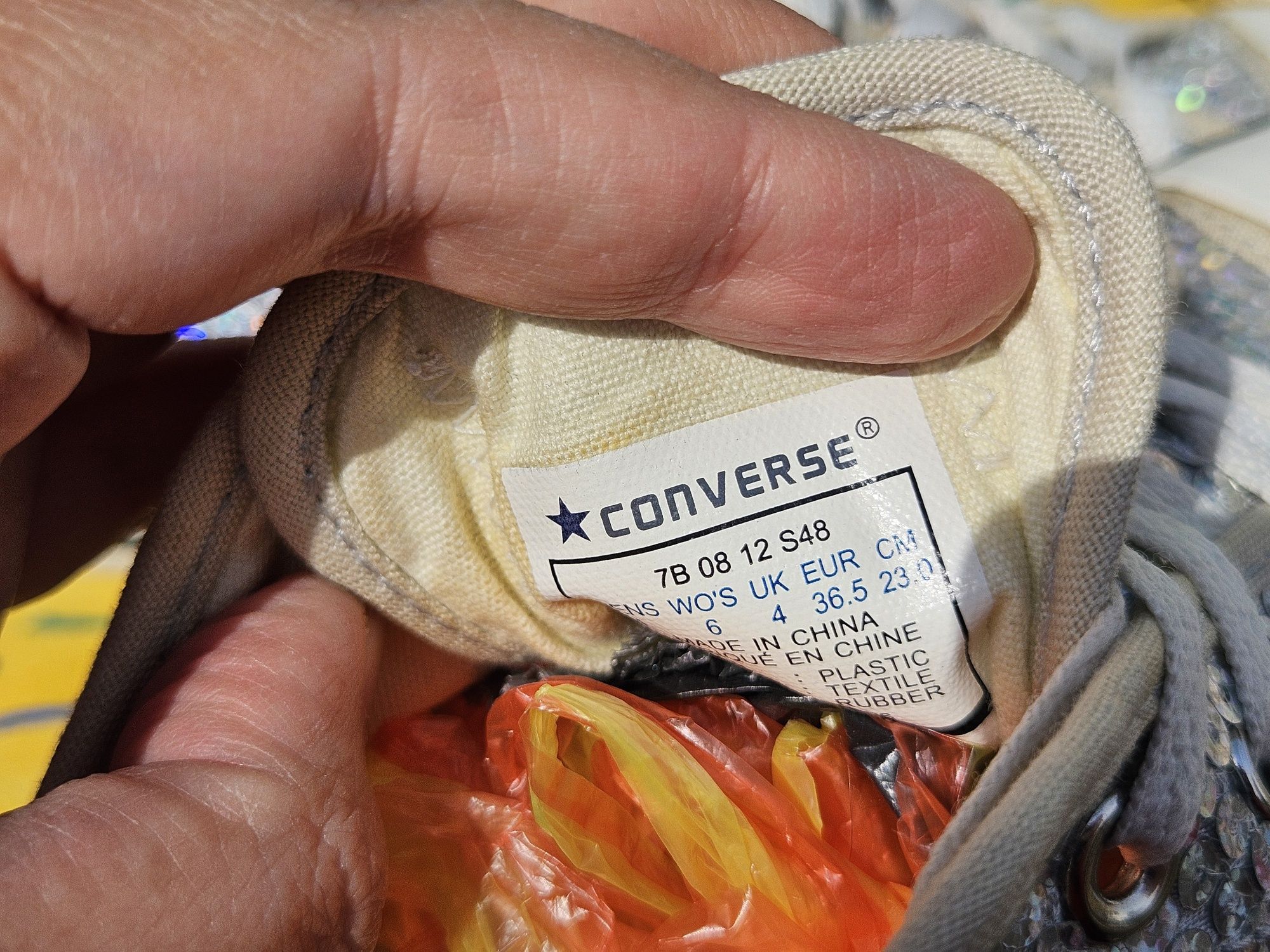 Converse оригинални кецове с пайети