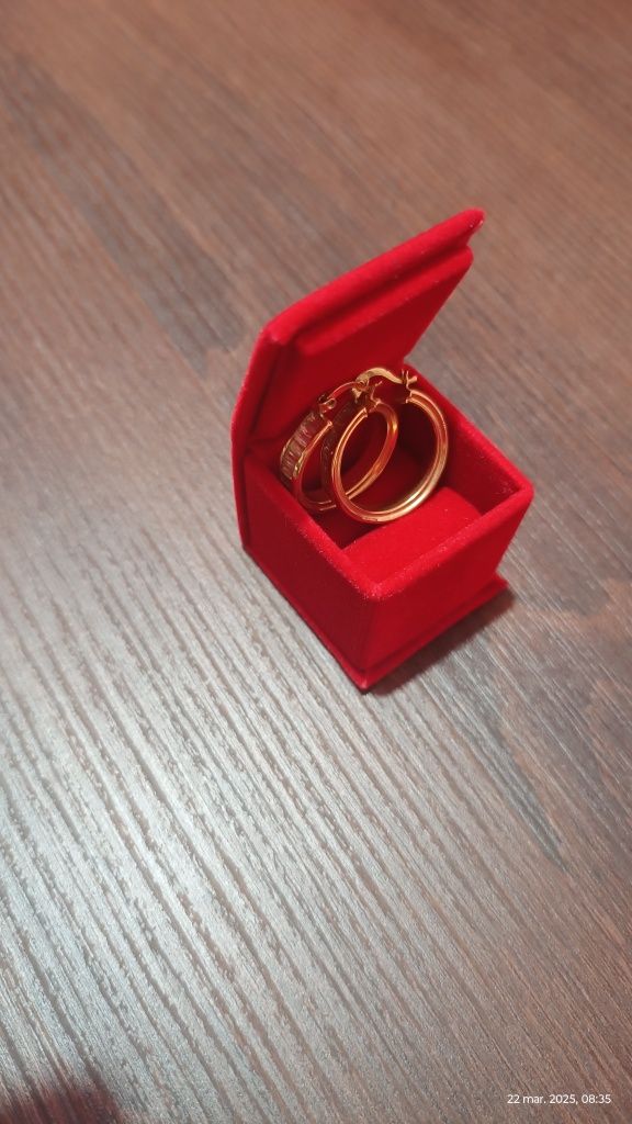 Cercei aur 14k, 7.56g, model elegant