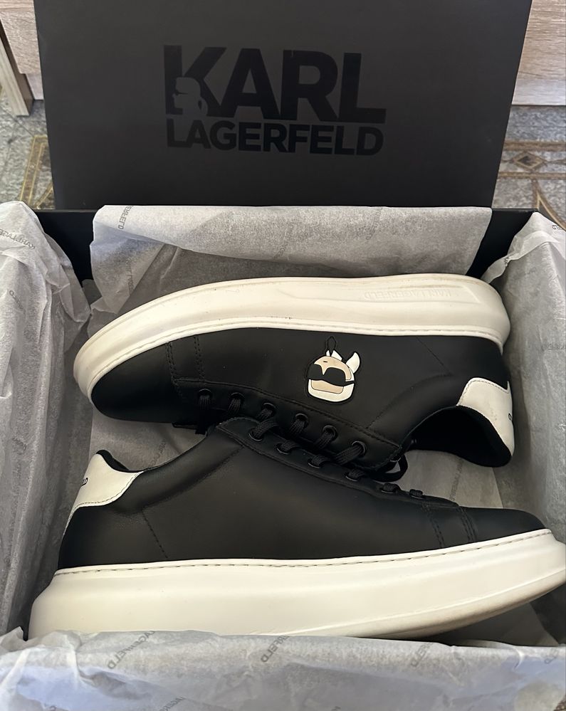 Мъжки обувки от естествена кожа на Karl Lagerfeld