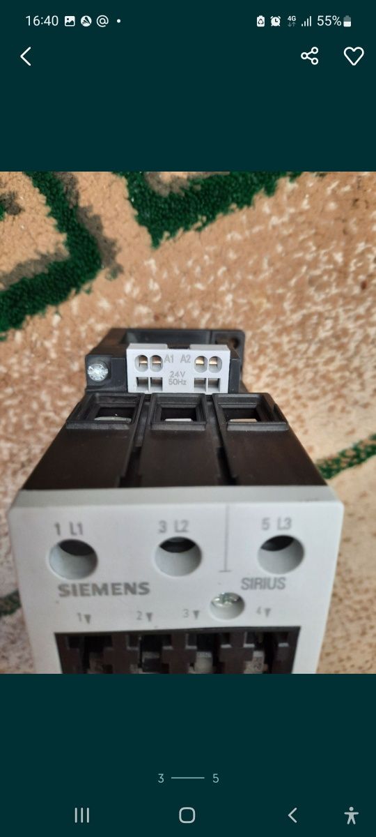 Продаётся абсолютно новый контактор SIEMENS 3RT1 035-3AB00