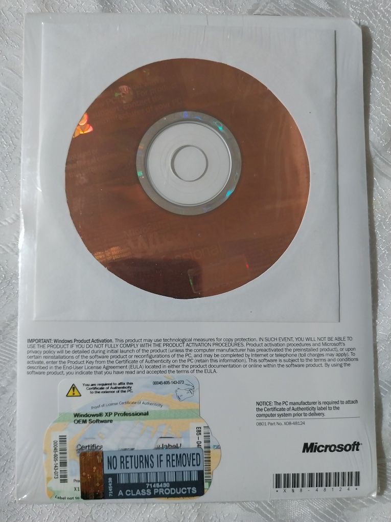 CD windows XP cu serial