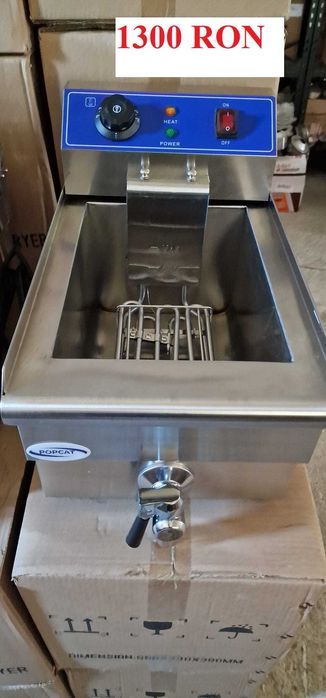 Friteuza profesionala electrica cu robineti -TRANSPORT GRATUIT