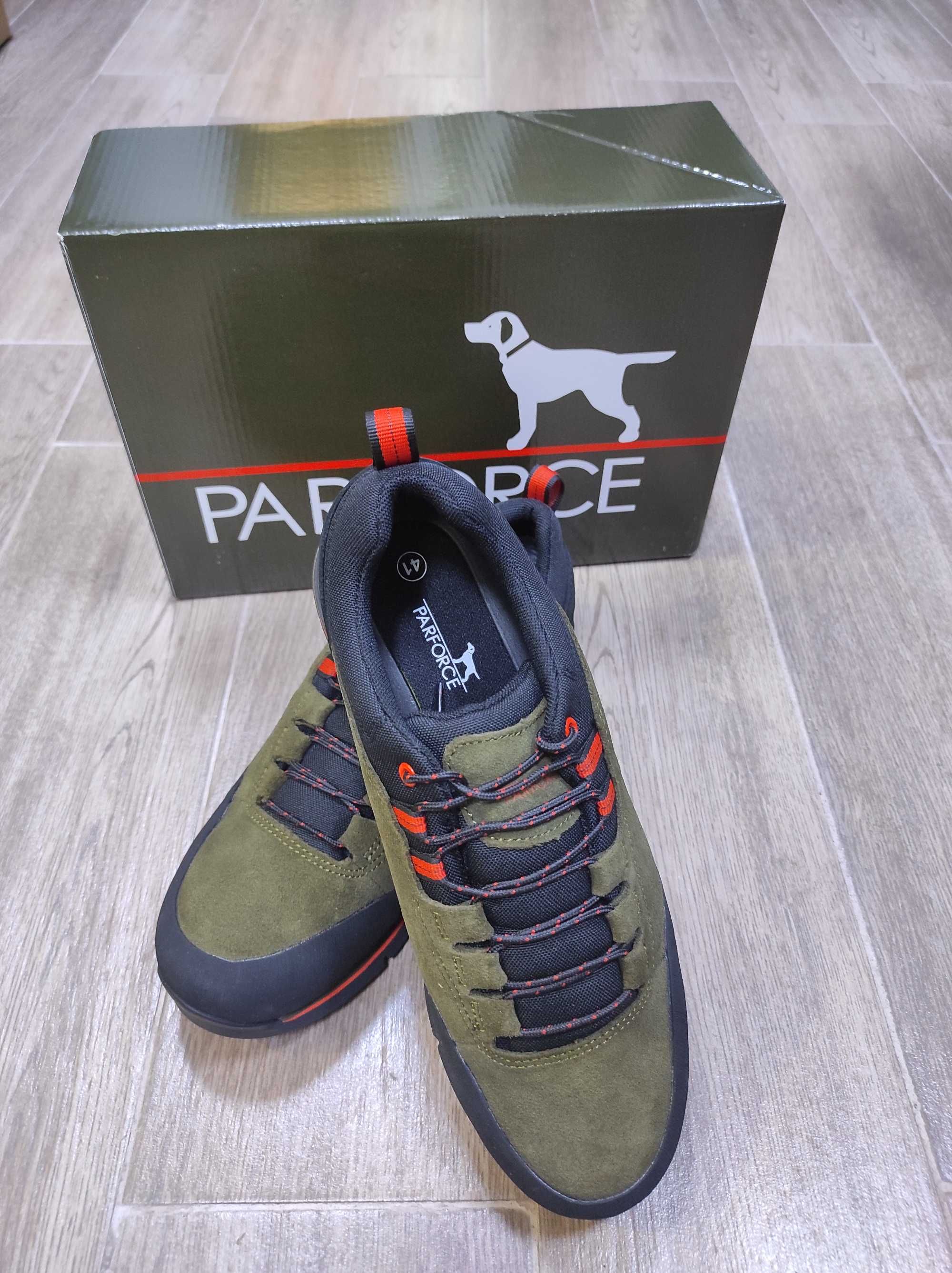 Pantof piele intoarsa, impermeabil, talpa Vibram, marca Parforce