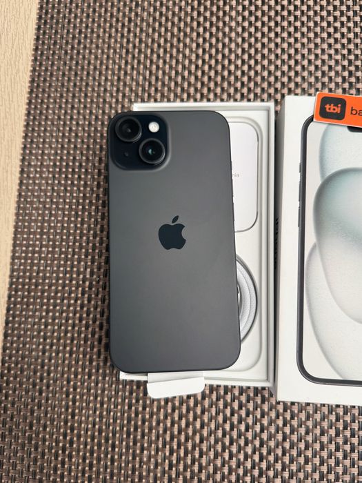 НОВ!! 128гб iPhone 15 Лизинг от 40лв/мес/ Black ГАРАНЦИЯ черен