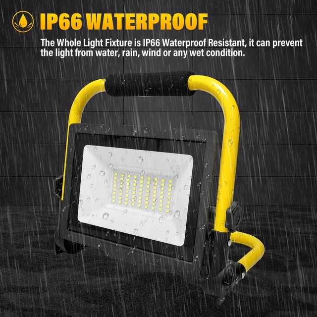 Reflector LED PICAA 50W IP66 alb rece 5000LM portabil