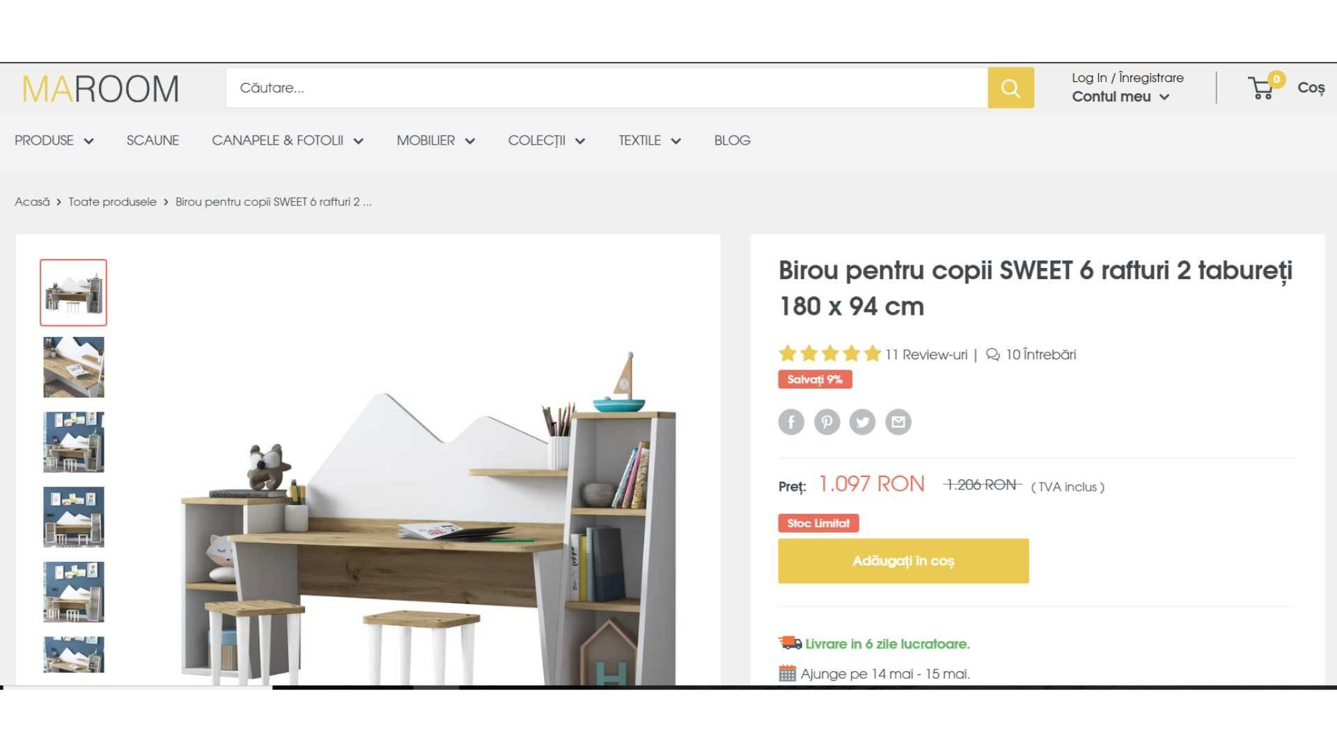 Birou copii 2 locuri