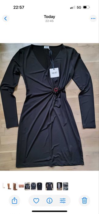 Дамска черна рокля Liu Jo