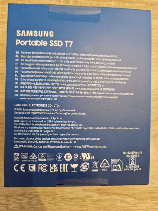 SSD extern portabil Samsung T7