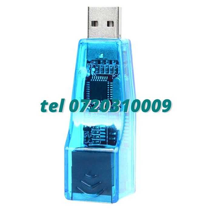 Placa Retea Externa Usb La Rj45 Mac 10100 Mbps