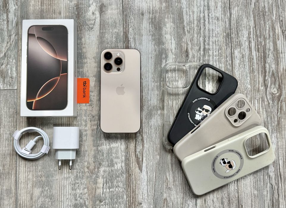 Iphone 16 Pro 256 GB - 93 % Battery Gold Като Нов Гаранционен