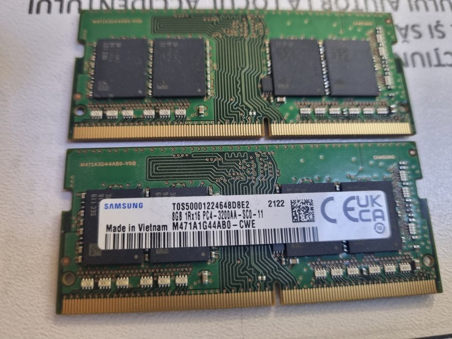 16 GB DDR4 Memorii RAM Laptop Samsung SODIMM 3200MHz