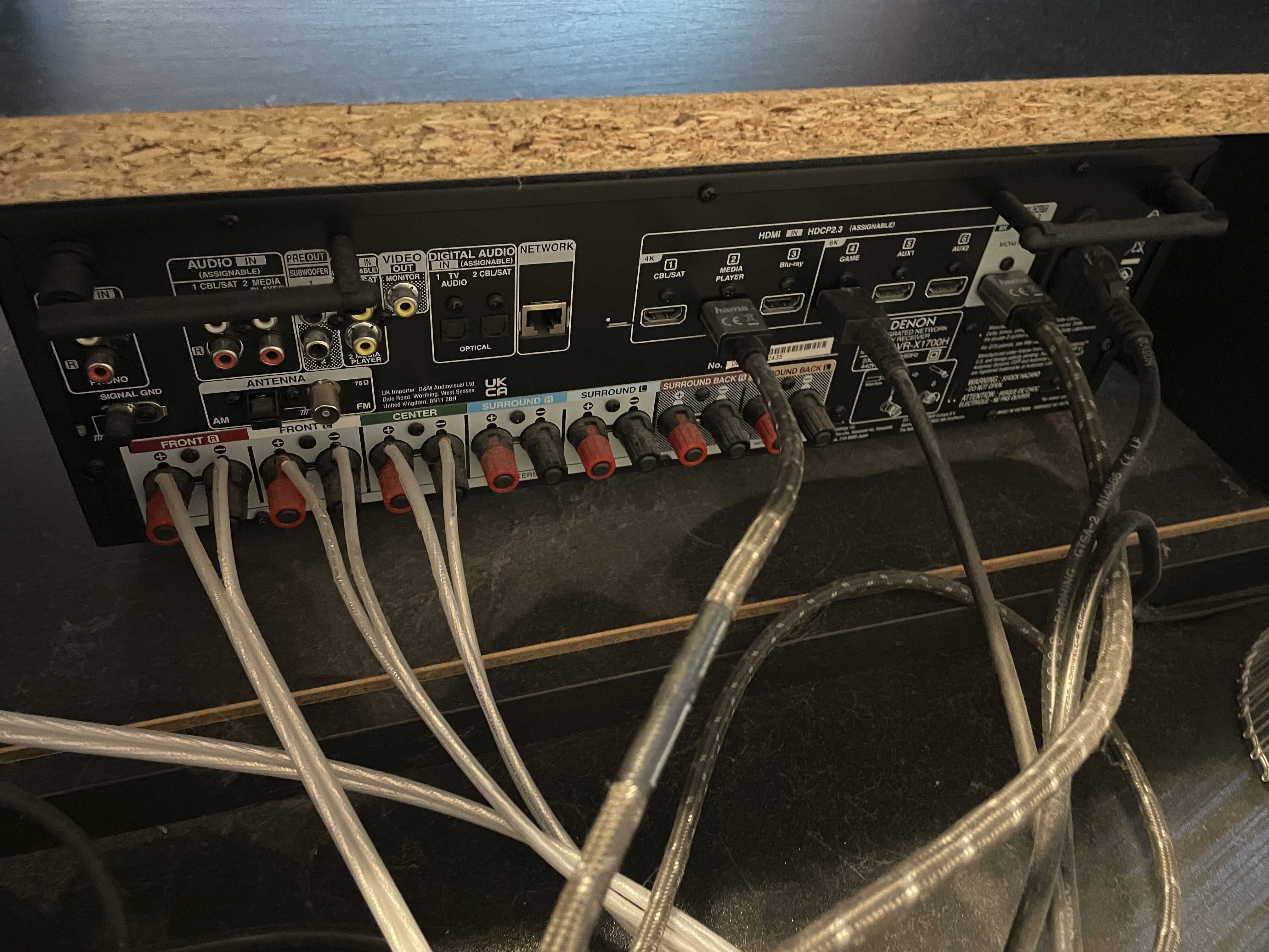 Receiver AV Denon AVR-X1700H (cu microfon si software Audyssey inclus)
