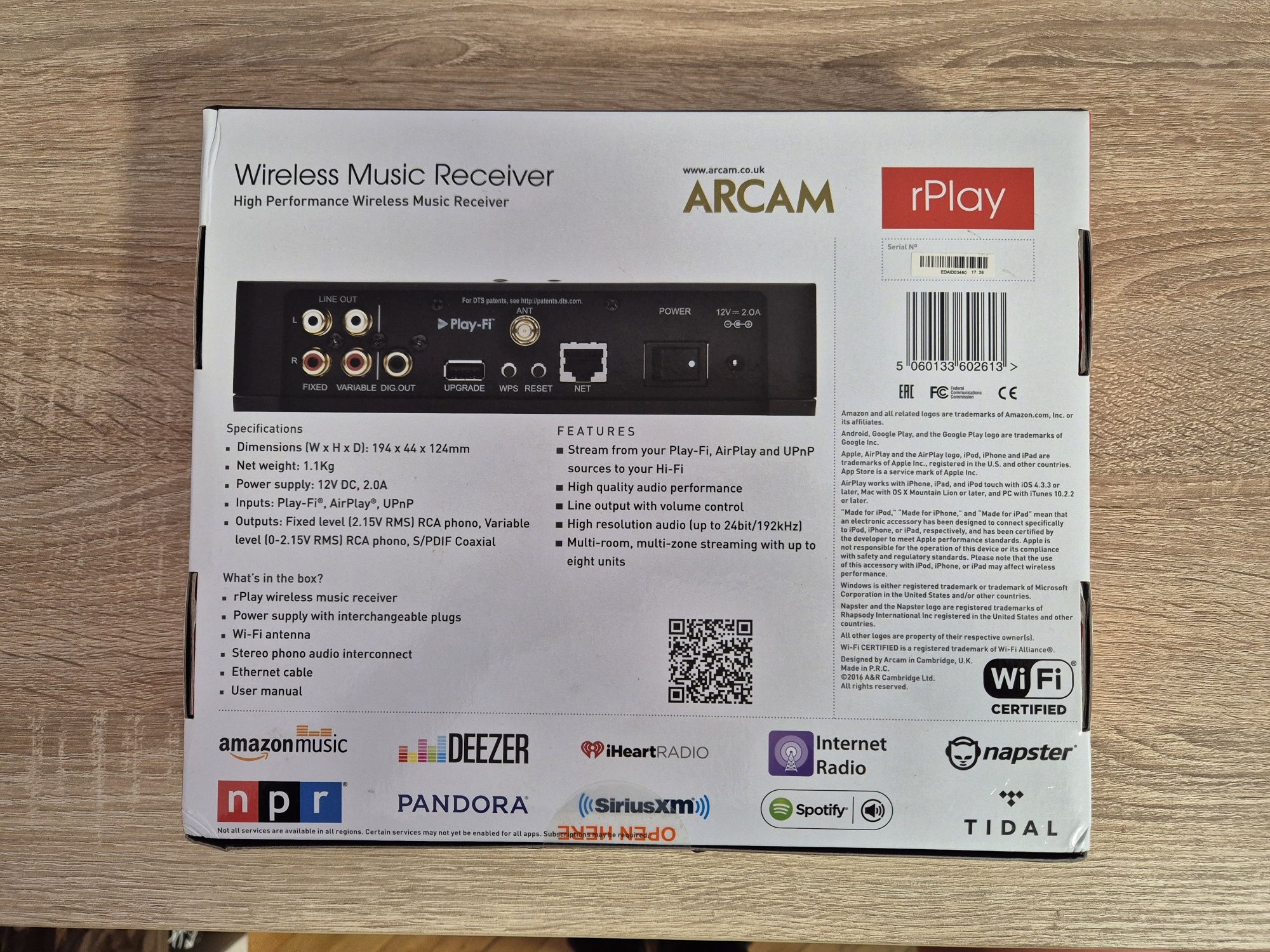 Arcam rPlay Network Audio Player / Streamer