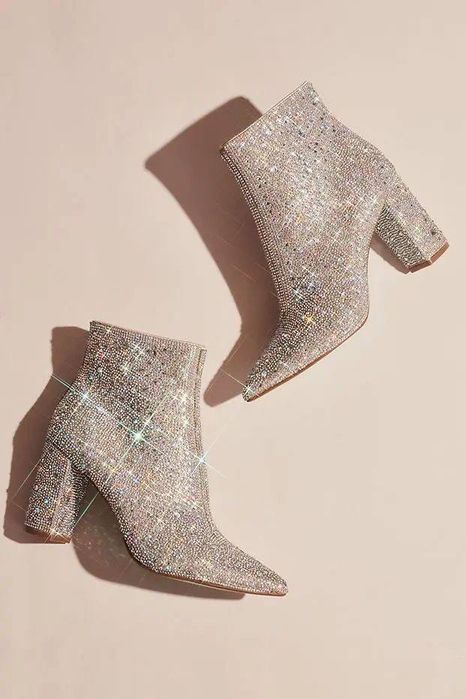 Эксклюзивные ботильоны «Betsey Johnson» (Model: Cady Silver)
