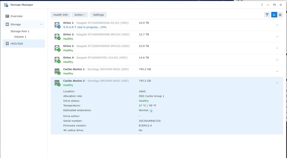 SSD Server Synology SNV3400-800G, 800GB, PCIe 3.0x4, M2, garantie 1 an