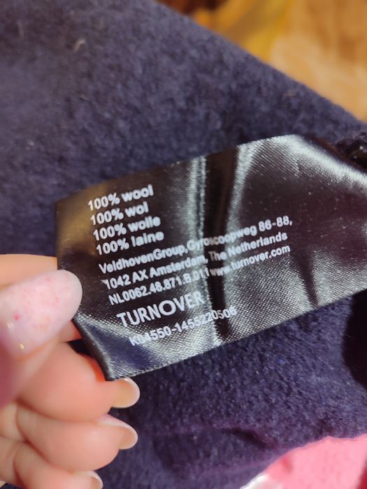 Turnover 100%wool