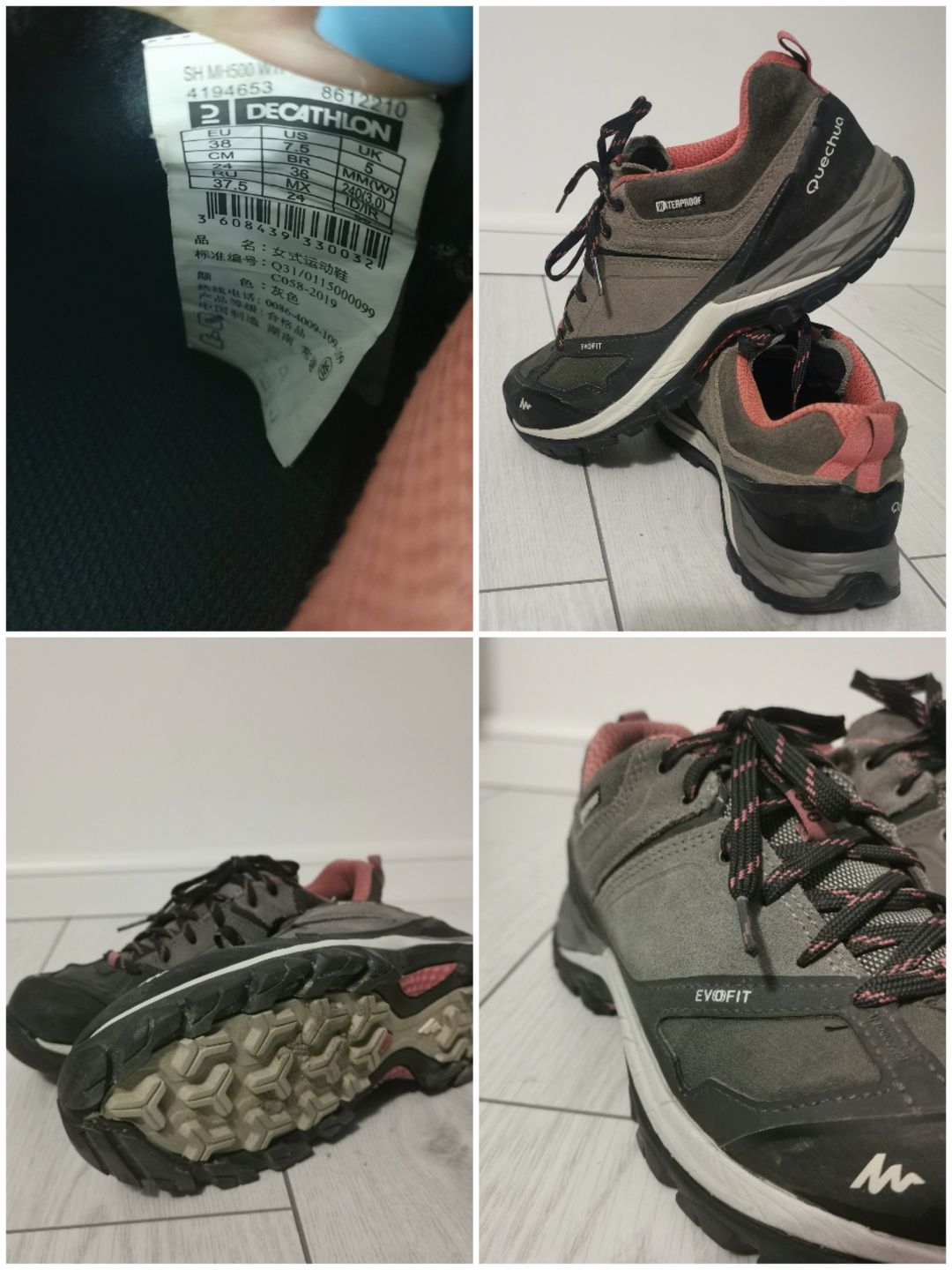 Bocanci drumetie Quechua/Decathlon mar 38