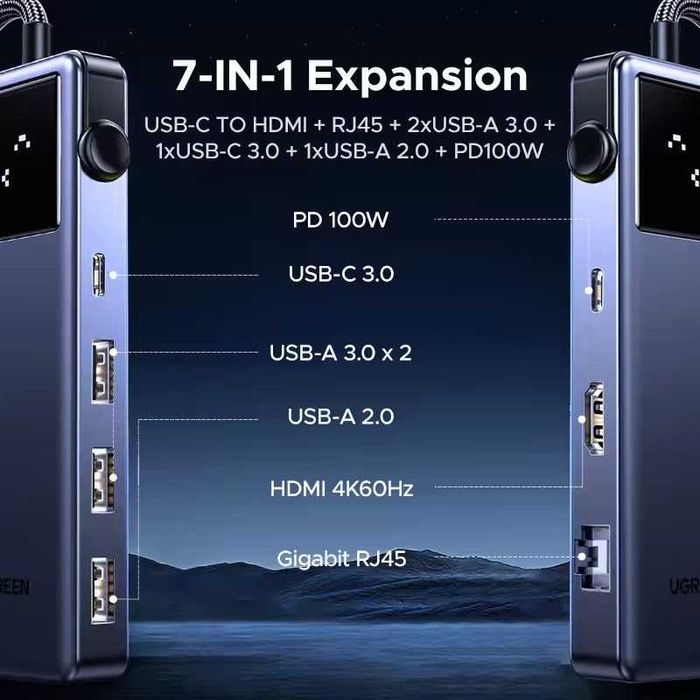 Ugreen Uno 7 in 1 — Универсальный USB-C Хаб. Есть доставка