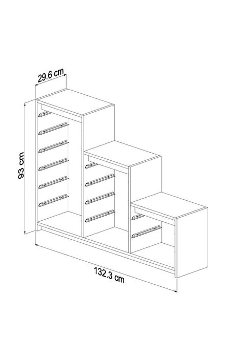 Шкаф за Съхранение с 9 кошници