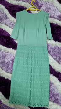 Rochie eleganta verde menta