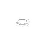 Set Placute frana SRLine Polonia S70-1141 Alfa Romeo 147 2000-2010, Alfa Romeo 156 1997-2005, Alfa Romeo GT 2003-2010, Fiat Linea 2007-2013, Lancia Lybra 1999-2005, punte spate