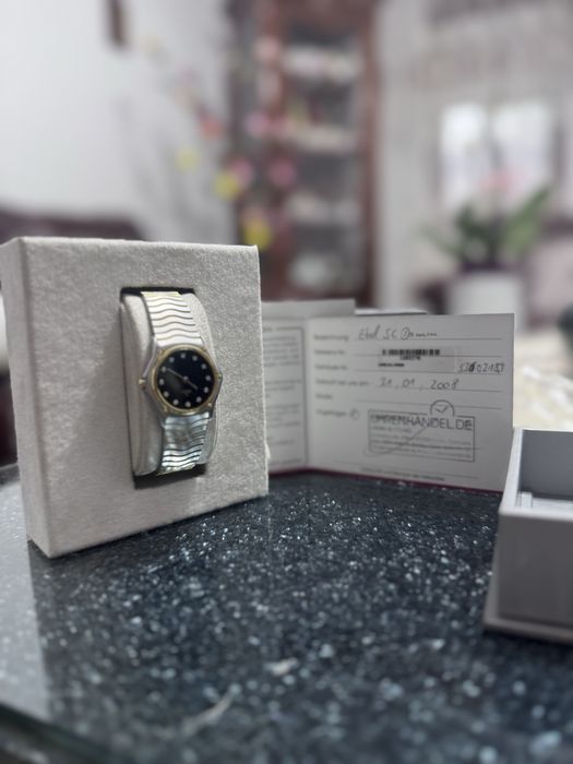 Ceas Ebel aur-otel si diamante