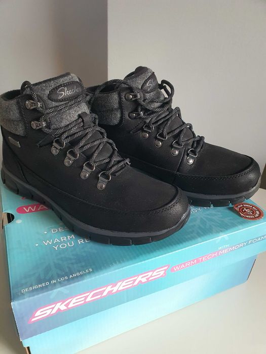 Skechers ниски ботуши с връзки