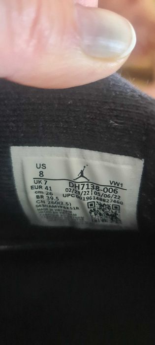 ORIGINAL Jordan 4 Black Canvas, măsura 41