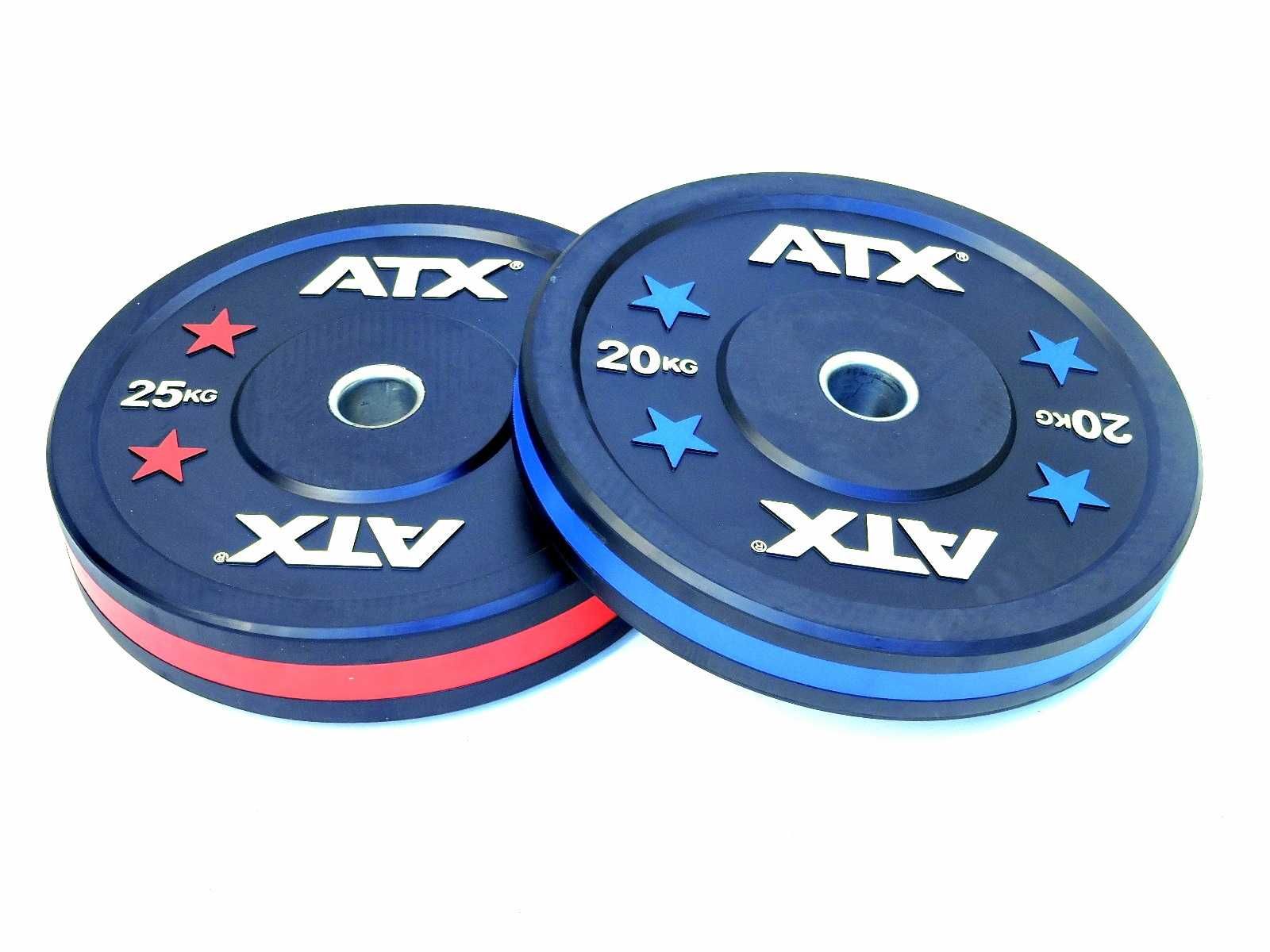 Олимпийски Дискове Bumper Plates ATX Stripes Тежести 2 х 20 кг