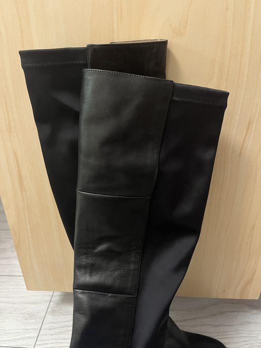 Cizme negre, din piele, Musette