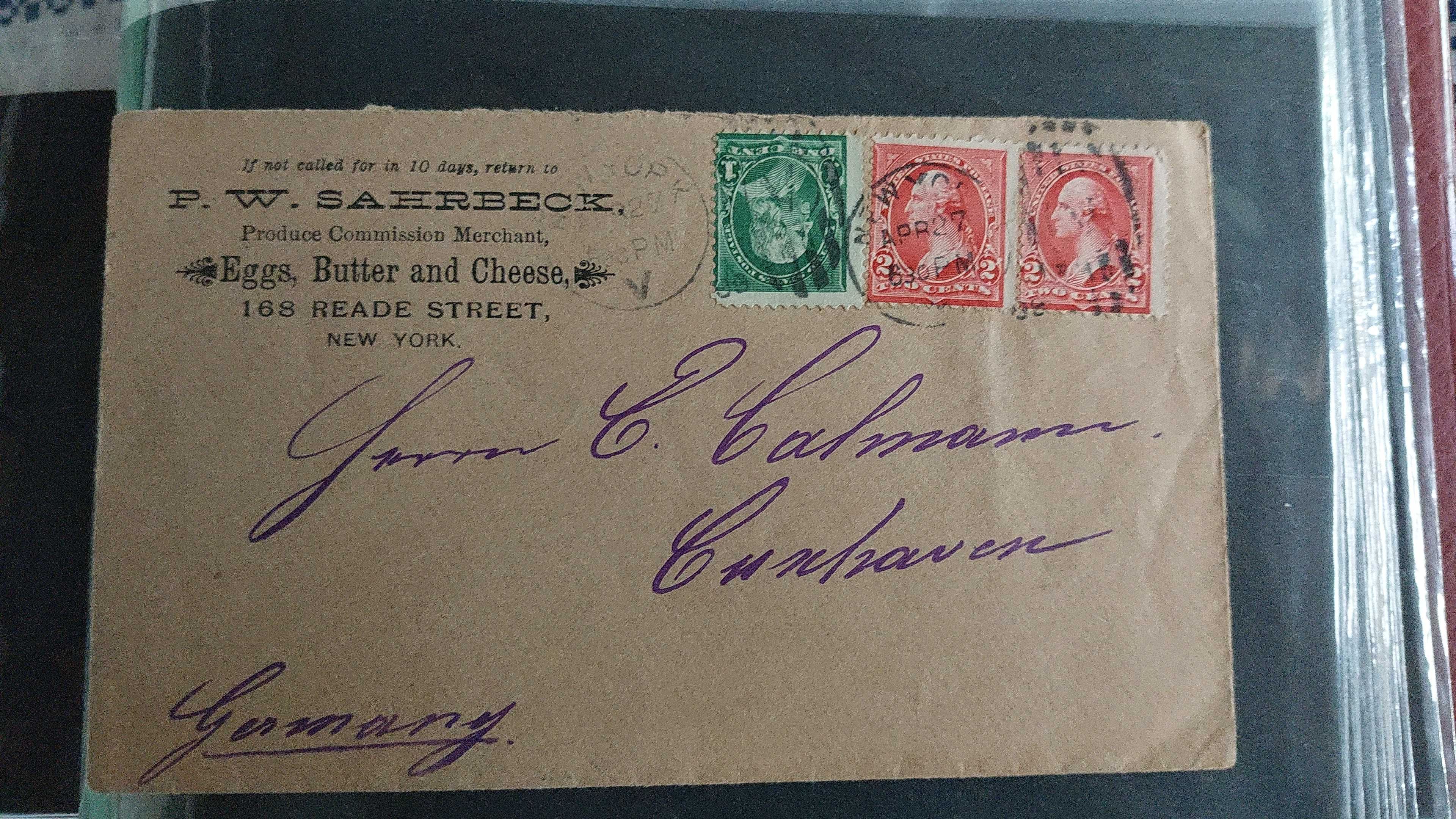 Cărți poștale si scrisori Baden, Bavaria 1852-1921.