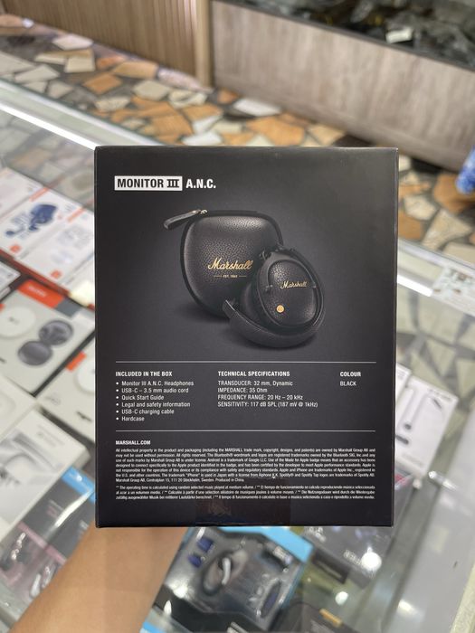 Marshall Monitor III A.N.C. – премиальные беспроводные наушники