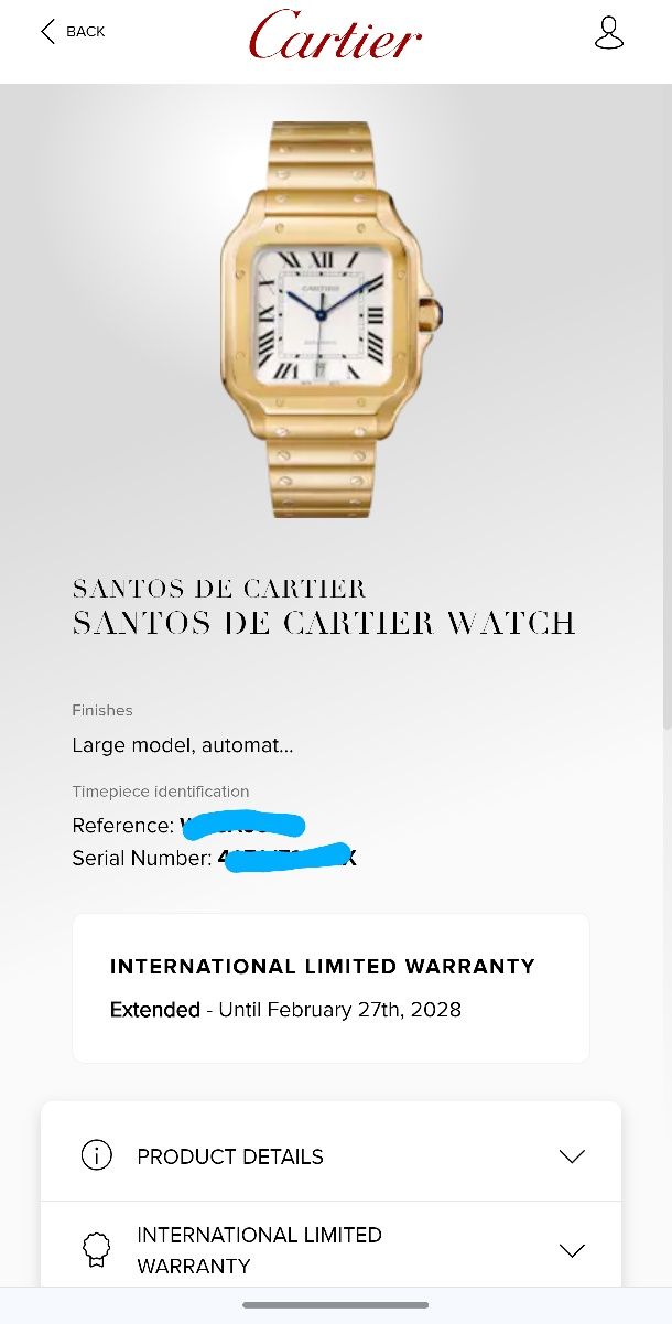Cartier Santos 40 Aur