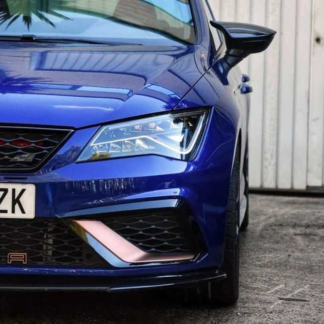 Capace Oglinzi tip Batman Seat Leon 3 MK3 5F 2012 - 2020, Negru Lucios