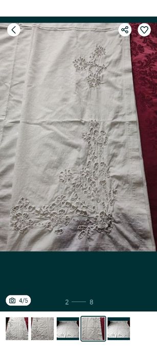 FĂRĂ DE MASĂ țărăneasca, lucrată la mâna cu ciur.Model rar de colecție