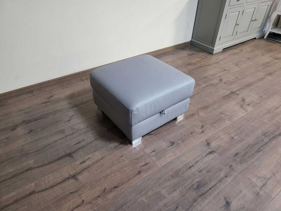 Сива кожена табуретка с функция ракла