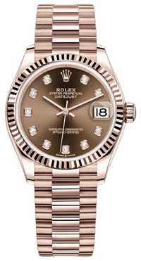 Часовник Rolex Datejust 31 Rose Gold Chocolate Dial