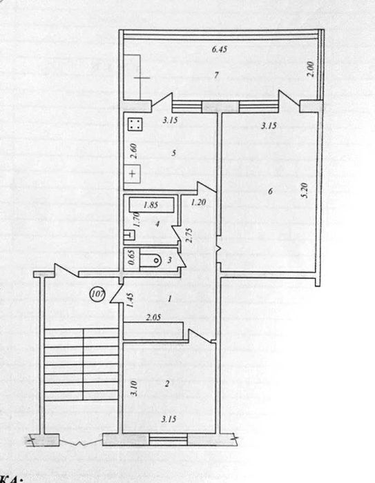 2 комн квартира Юнусабад 2  ИПОТЕКА !!!