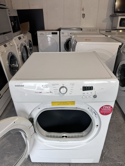 Сушилня +гаранция. HOOVER кондензна 9кг. Безплатна доставка за София.