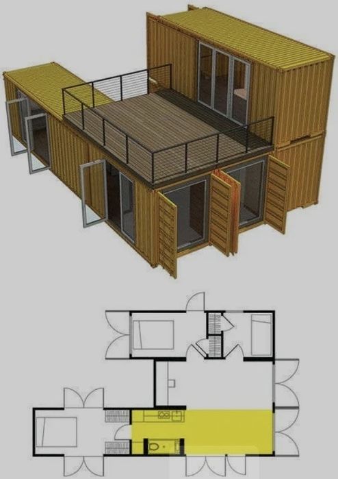Из контейнеров: офисы, душевые, кофейни, парикмахерские и т.д.