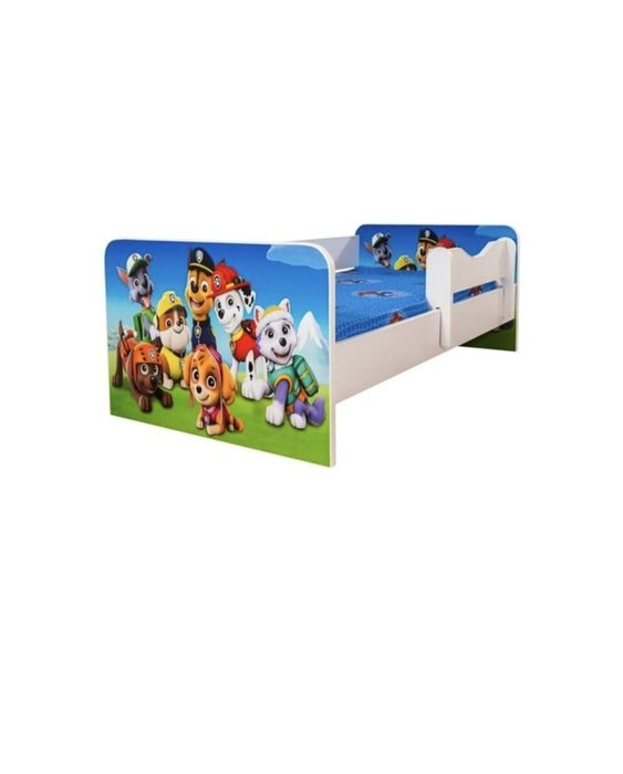 Pat copii Pat copii Pat copii Paw Patrol 1, 144x74 cm, saltea inclusa