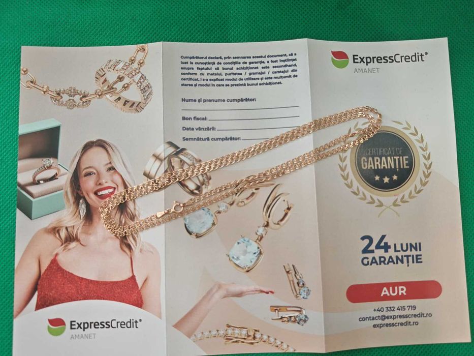 (Ag44 B6094) Lant aur 14K 4.91g