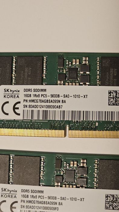SK Hynix 32 GB RAM kit (2x16 GB) Sodimm DDR5