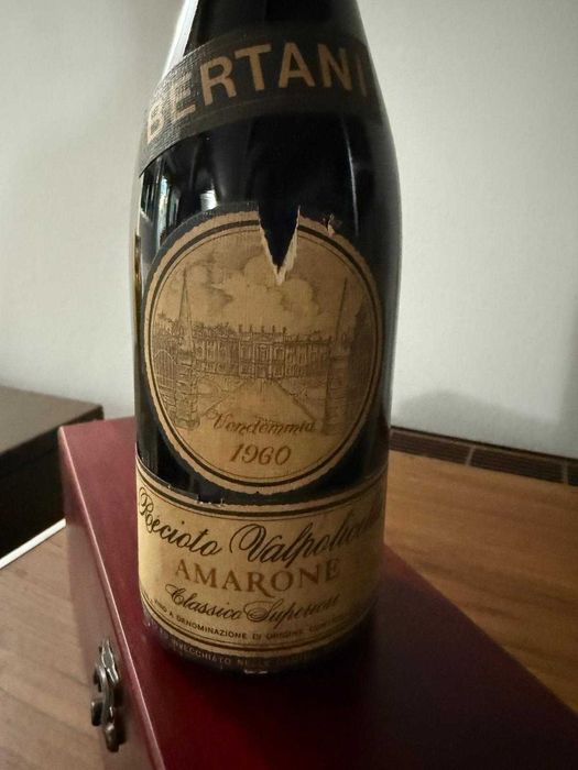Vin colectie Bertani Recioto Valpolicella Classico Superiore 1960