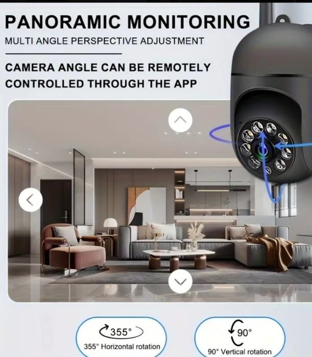 Camera Wifi 360 cadou Card 32GB si Cititor carduri dublu usb