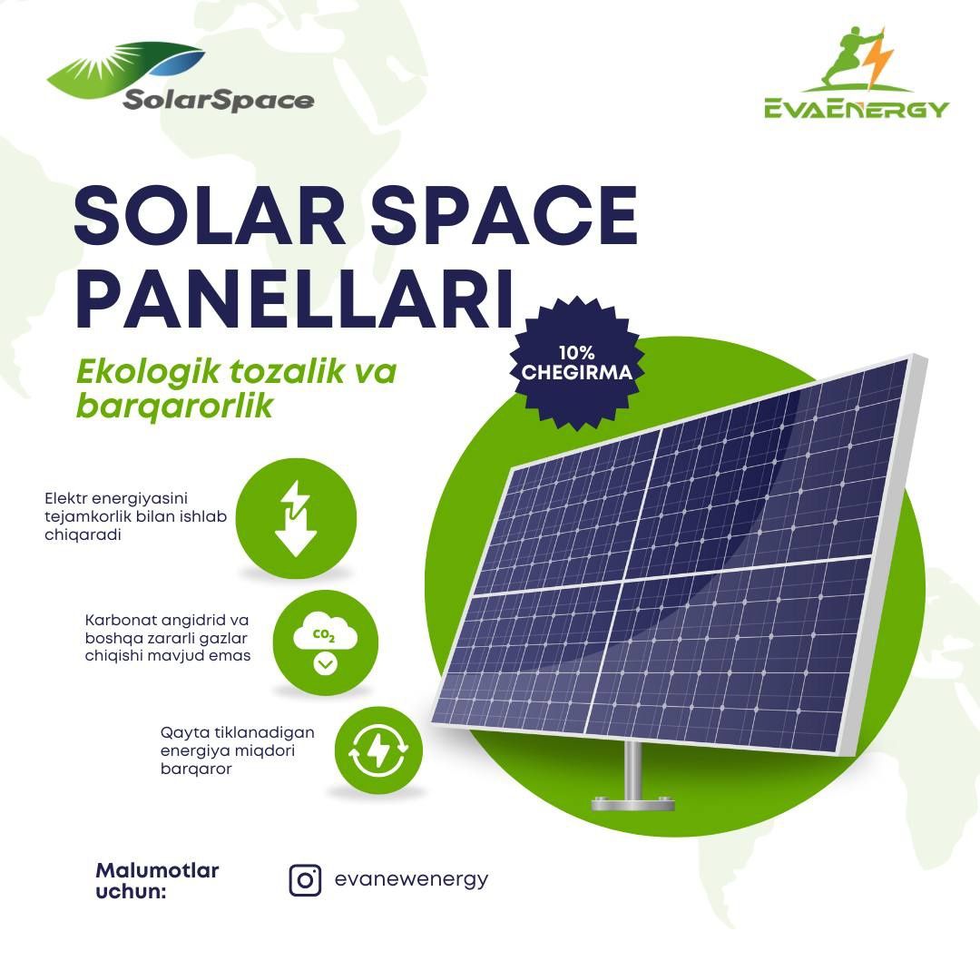 Quyosh Panellari va Invertorlari | Optom narxda | 0.12 sent (1 Watt)