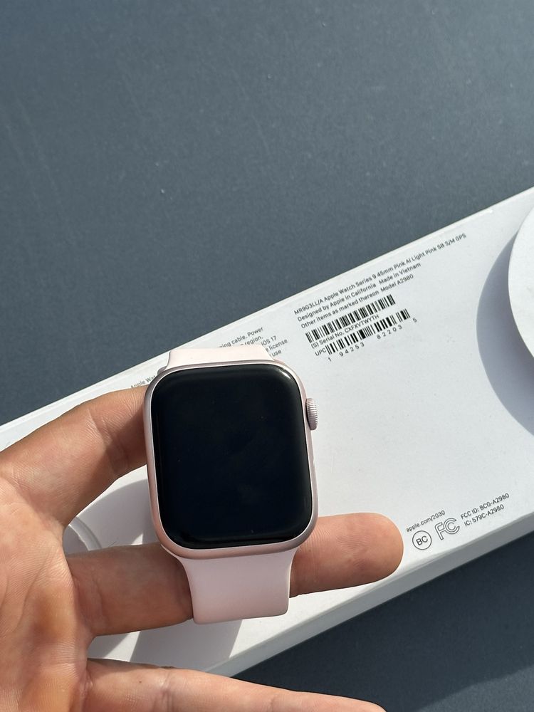 Айфон iPhone Apple Watch 9 серия 45мм Розовый