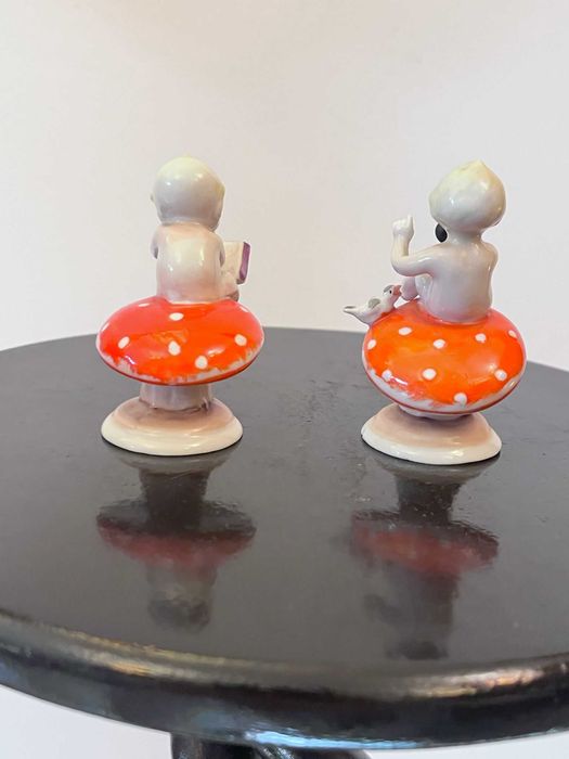 Set 2 bibelouri bibelou M O Metzler & Ortloff portelan marcate