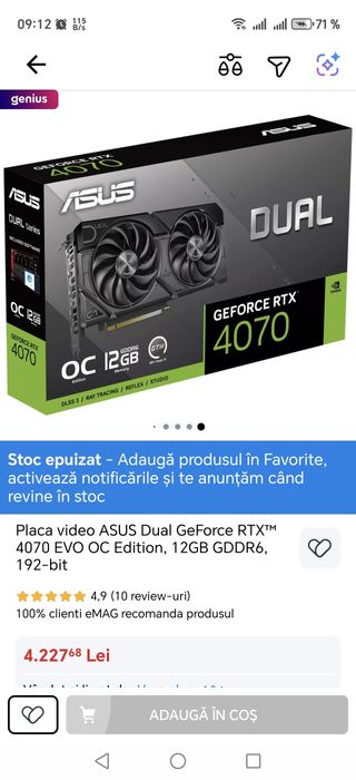 Rtx 4070 Evo oc 12gb
